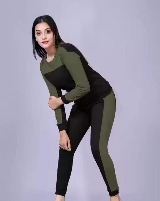 Women's Green Striped Summer Track Suits ,Women's Sportswear Active Wear Top Bottom Suits Track Suit Activewear ,Yogawear ,Gymwea ,Sportswear Womens Track Suit Printed and , new track suit , track suit tranding ,track t-shirt , track pant - Image 3