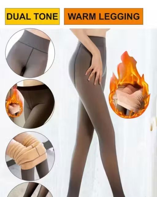 Womens Fleece Warm Thermal Hot Winter Leggings Stocking For Winters Warmers High Elastic- Seamless leggings have a wide waistband for a flattering fit; Soft stretchy fabric and a versatile design make these fleece lined leggings for women a perfect choice for daily wear