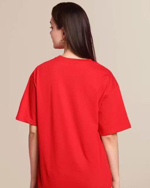 Women's Half Sleeve Oversize Printed Tshirt - Image 3