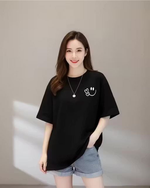 CUTTY WOMENS OVERSIZED COTTON T SHIRT