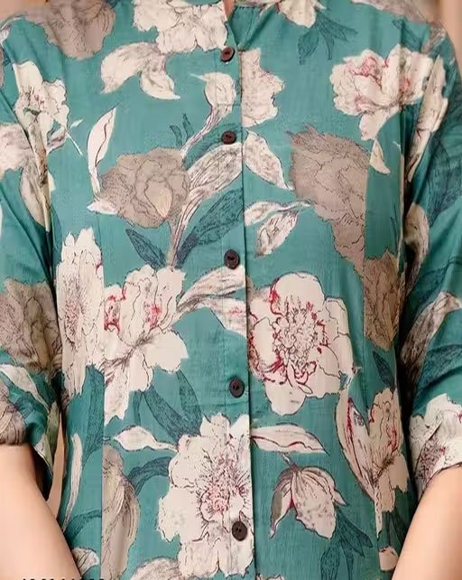 Women kurti flowers print - Image 3