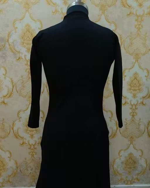 Black & Red Printed Kurti with Leggings For Women - Image 4