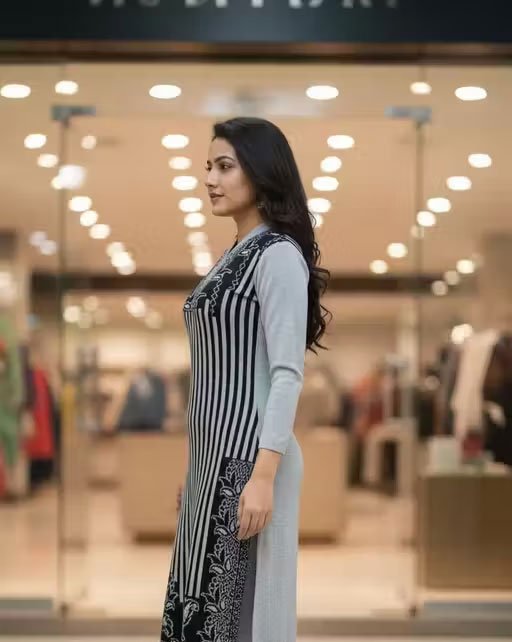 Trending and Fancy Woollen Kurti Set - Image 3