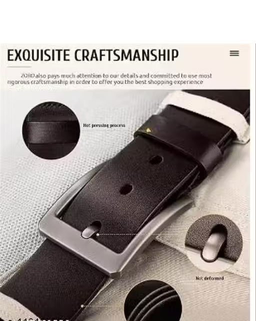 Fashionable Trendy Men and Boys Belts Fancy Unique Men Belts COMBO (PACK 0F 2) - Image 2