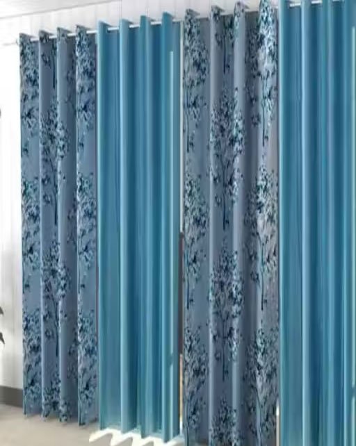 New variation of curtain for your door and window pack of 4 (Aqua )
