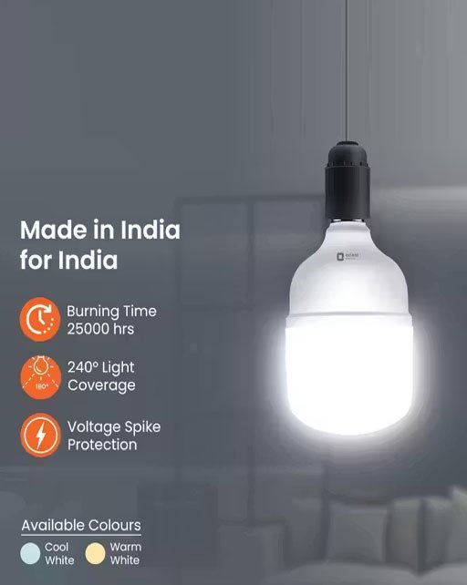 35wtt LED Bulb Instant Bright Light for Home & Shop – Pack of 2 - Image 2