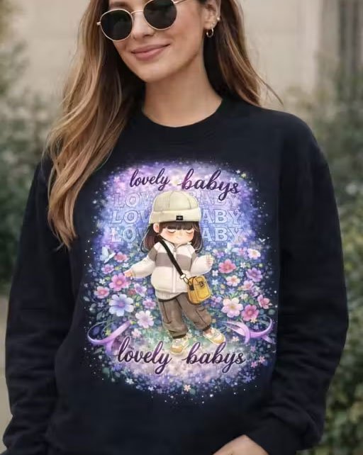 Lovely Baby Floral Dream Graphic Sweatshirt